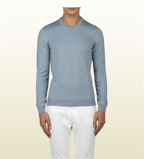 gucci light blue crew neck|More.